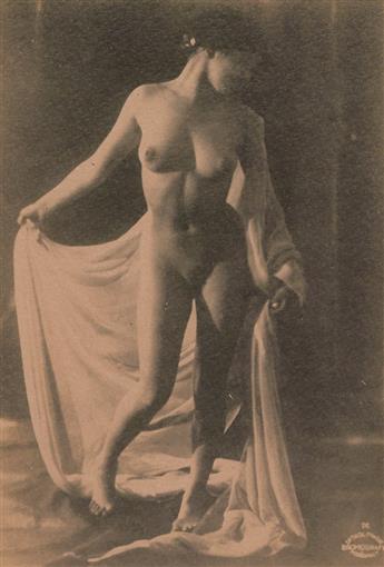 DRTIKOL, FRANTISEK (1883-1961) Group of 4 real photo postcards of nude models.